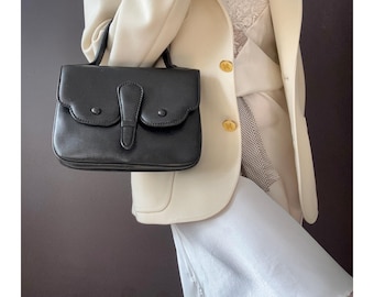Vintage 60's, accordeon mini leather bag - very rare .