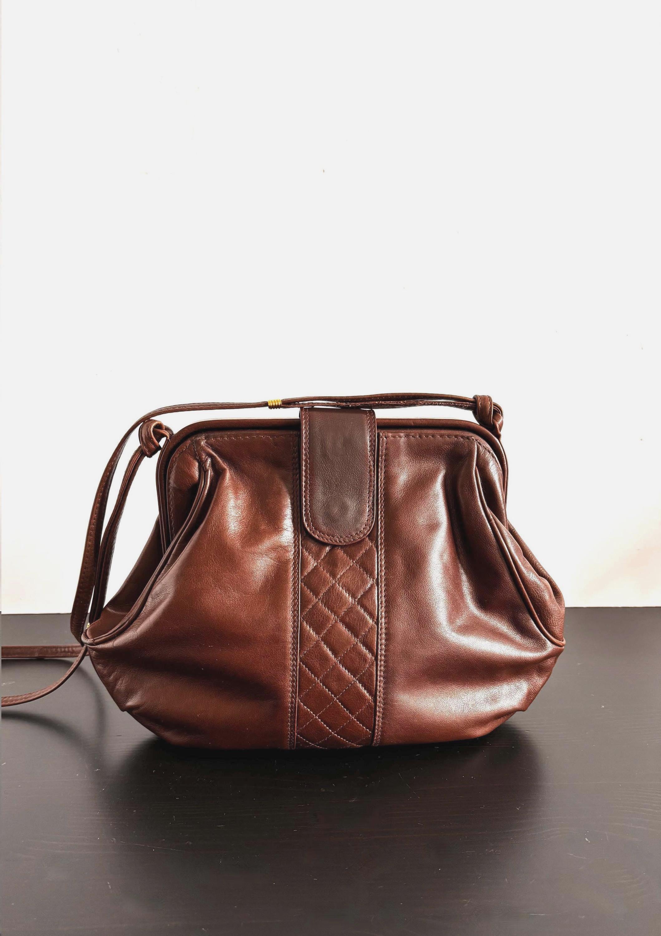 【ヴィンテージ】Louise Fontaine のレザー　旅行カバン　大容量 Louise Fontaine Bag - Etsy