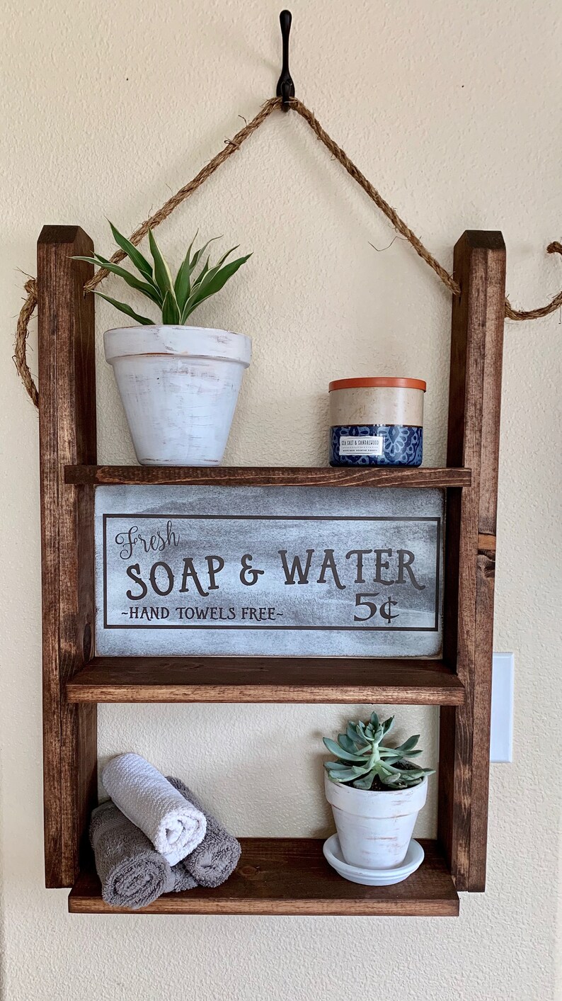 Wall Shelves Storage For Bathroom Wood Shelf Floating Shelves Bathroom Shelf Modern Shelf Farmhouse Bathroom Decor Rustic Home Decor Home Living Shelving Kromasolcom