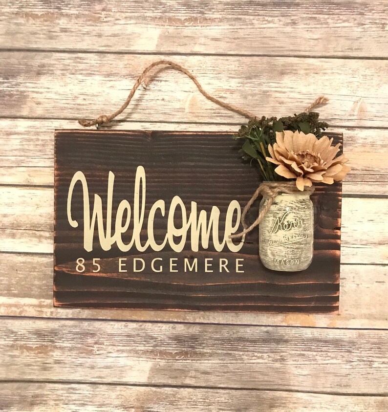 Custom Address Signs Home Decor Front Door Plaque Image 0