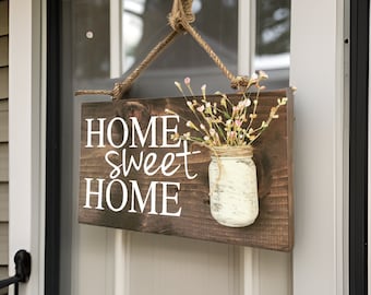 Front door house Sign, welcome sign for house, seasonal door decor, Outdoor signs for house & home, front porch wood sign