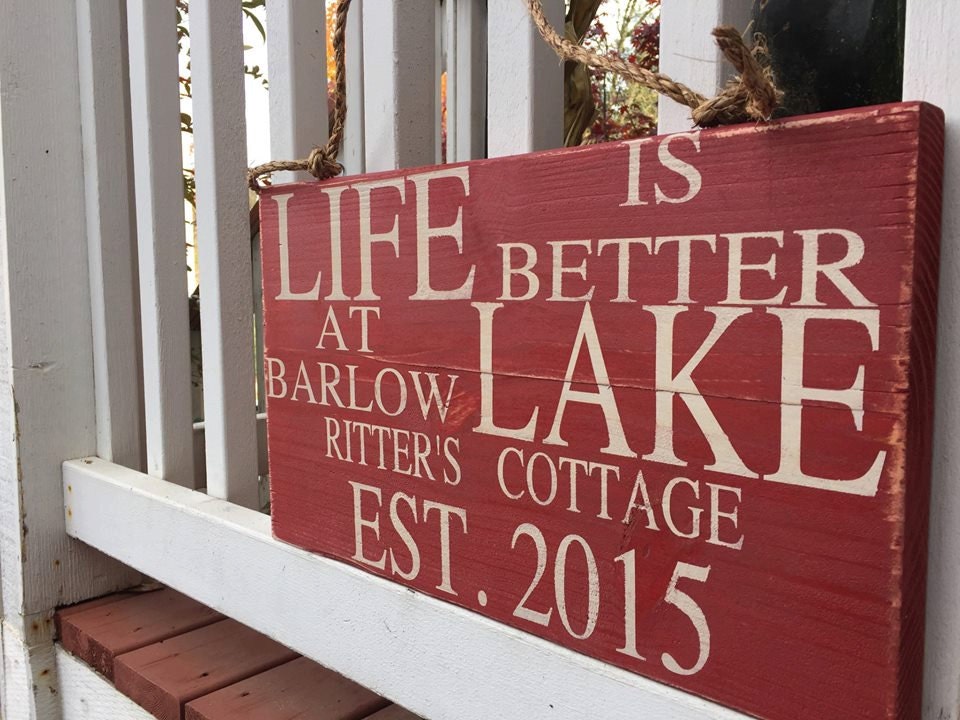Outdoor Lake Decor Cabin Decor Signs Home Decor Rustic Etsy
