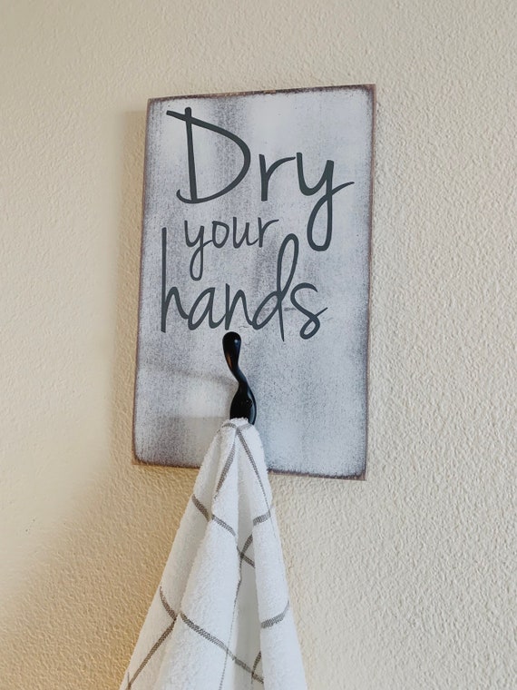 Rustic Bathroom Wall Decor Farmhouse Sign