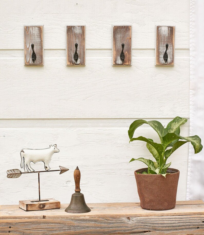 rustic wood wall hooks