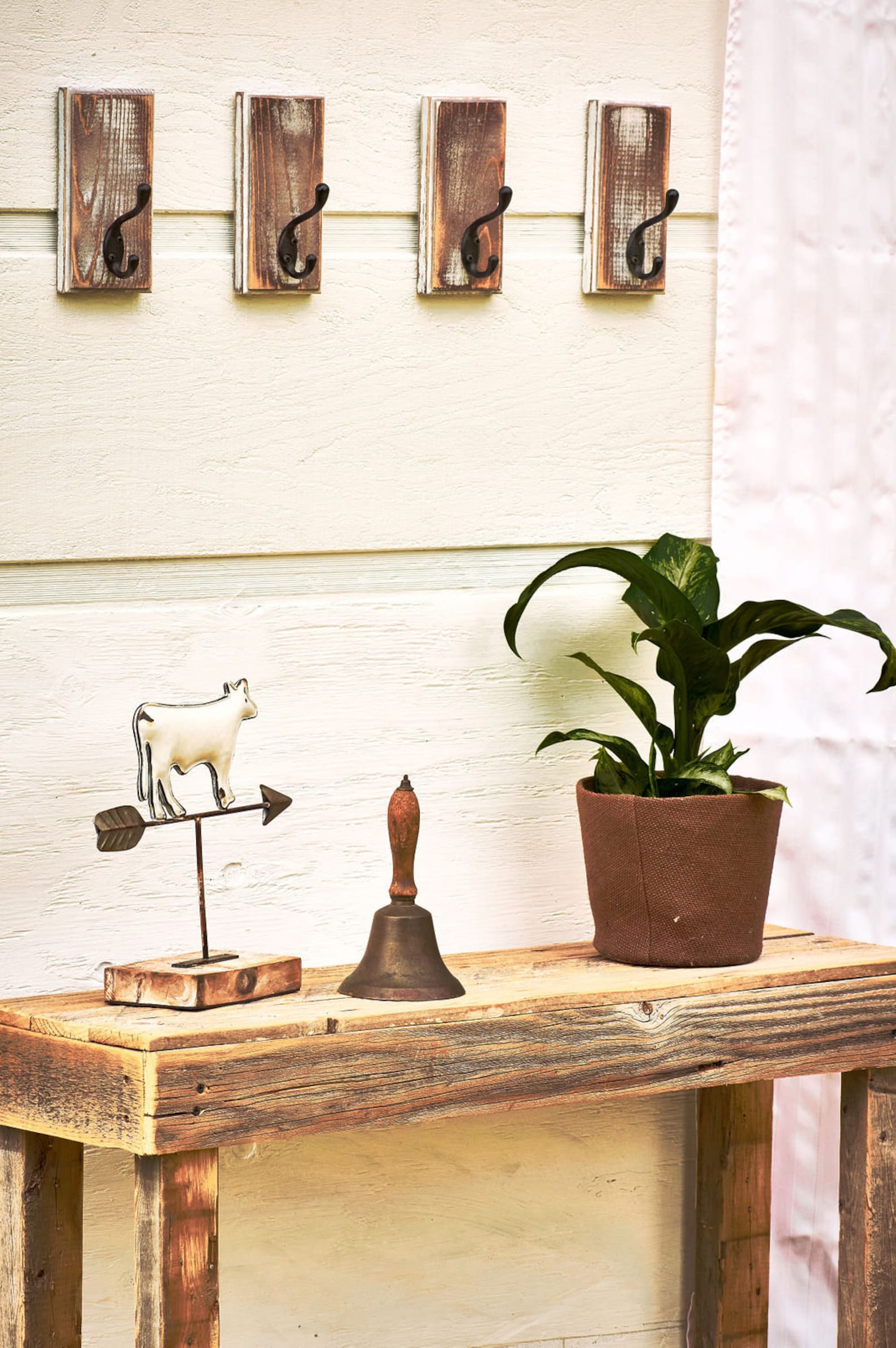 Rustic Wall Hooks Rustic Wood Wall Hooks Farmhouse Hooks for Etsy