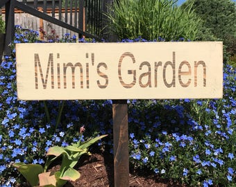 Personalized Garden Sign, Custom Garden Sign, Wood Garden Sign, Outdoor Wood Sign, Garden Sign,  Gift, , Yard Art, Fathers Day Gift