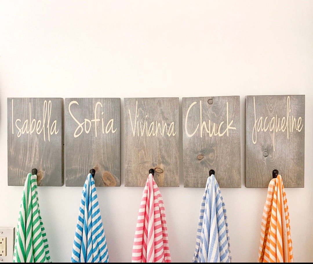 Bathroom Decor for Kids Towels, Christmas Gift, Back Pack Hooks, Kids ...