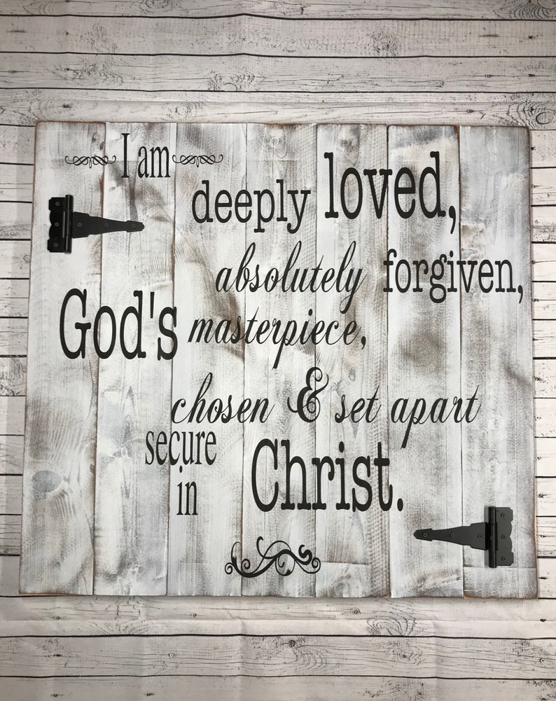 Christian wall art rustic christian home decor wooden sign ...