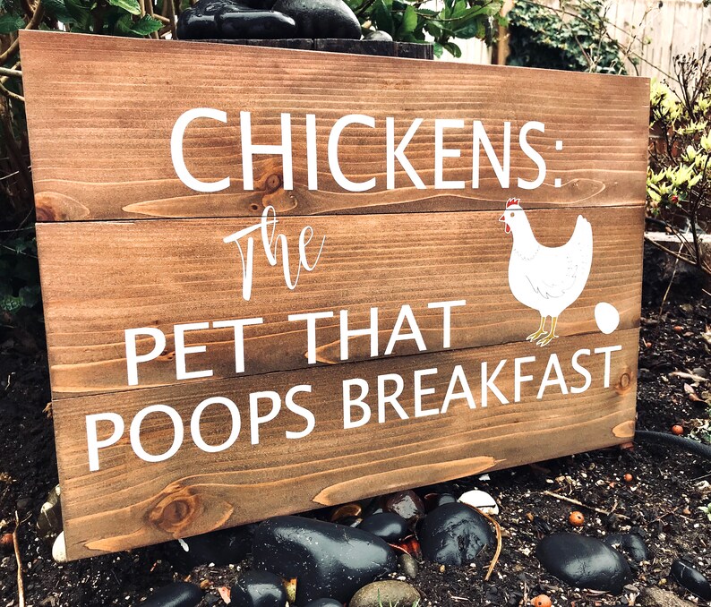 Poulet Coop Décor Extérieur Rustique Style Ferme Poulailler Cadeau Personnalisé Rustique Signe Extérieur Décor De Poulet Panneau De Bois Ferme