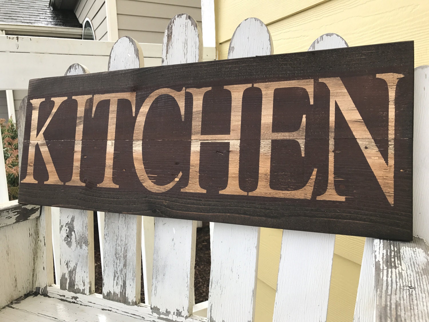 Kitchen Signs Decor Rustic Country Brown Kitchen Decor Red Etsy