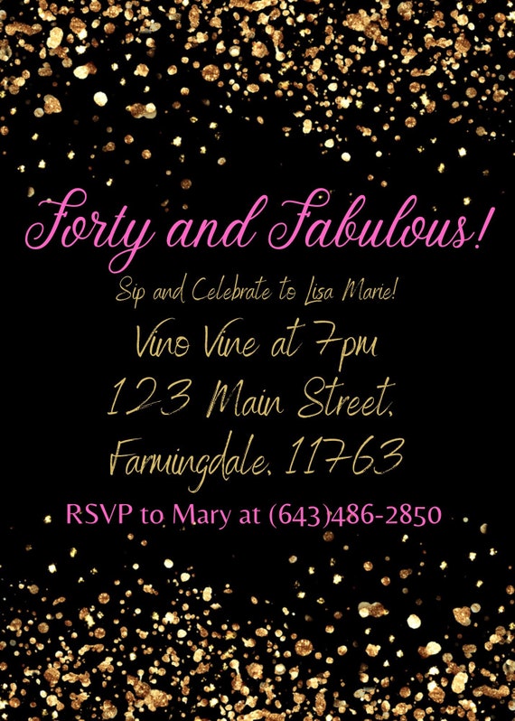 Free Printable Adult Birthday Invitation Templates Canva, 59% OFF