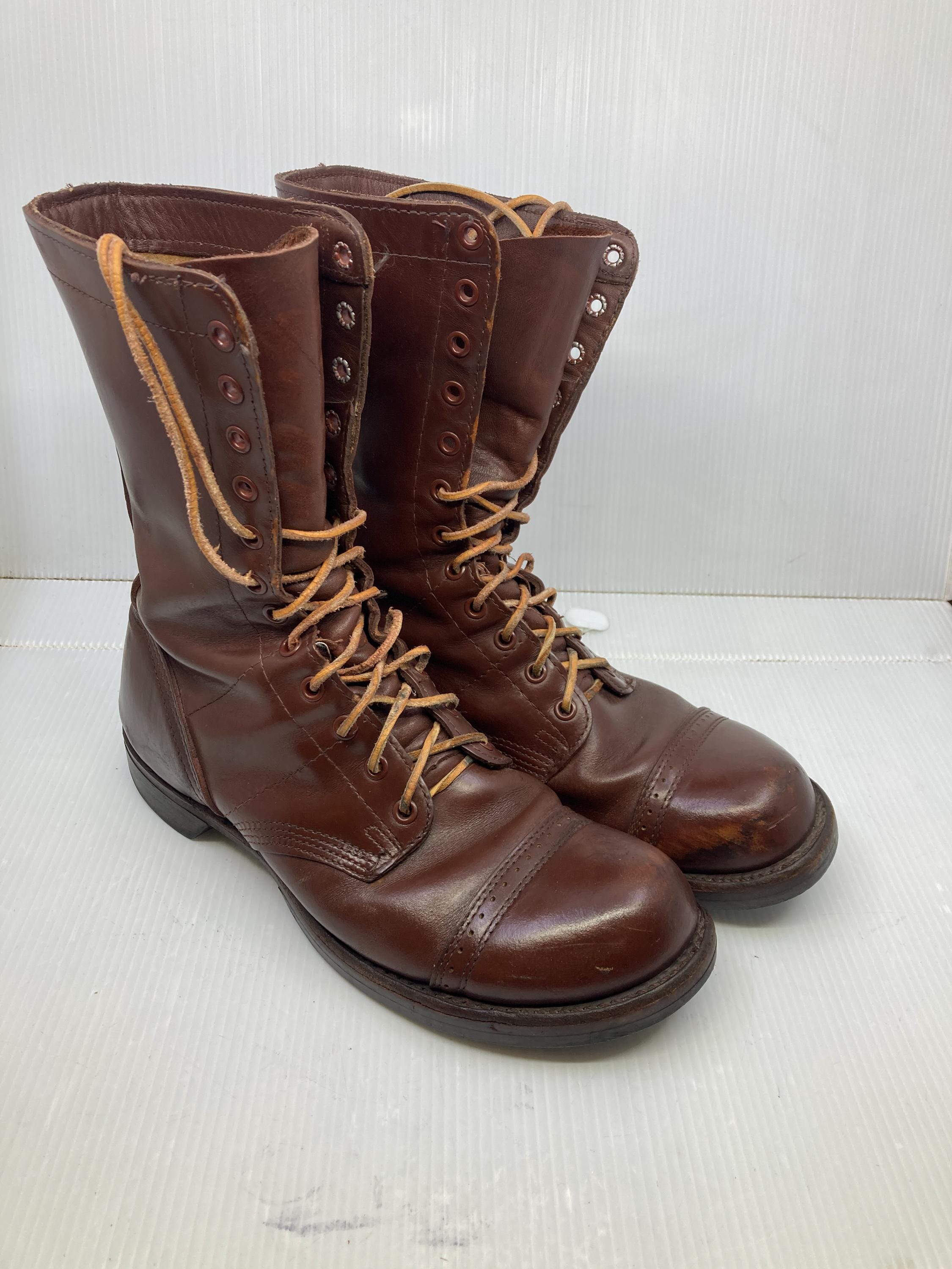 Vtg CORCORAN Brown Jump Army Military 10