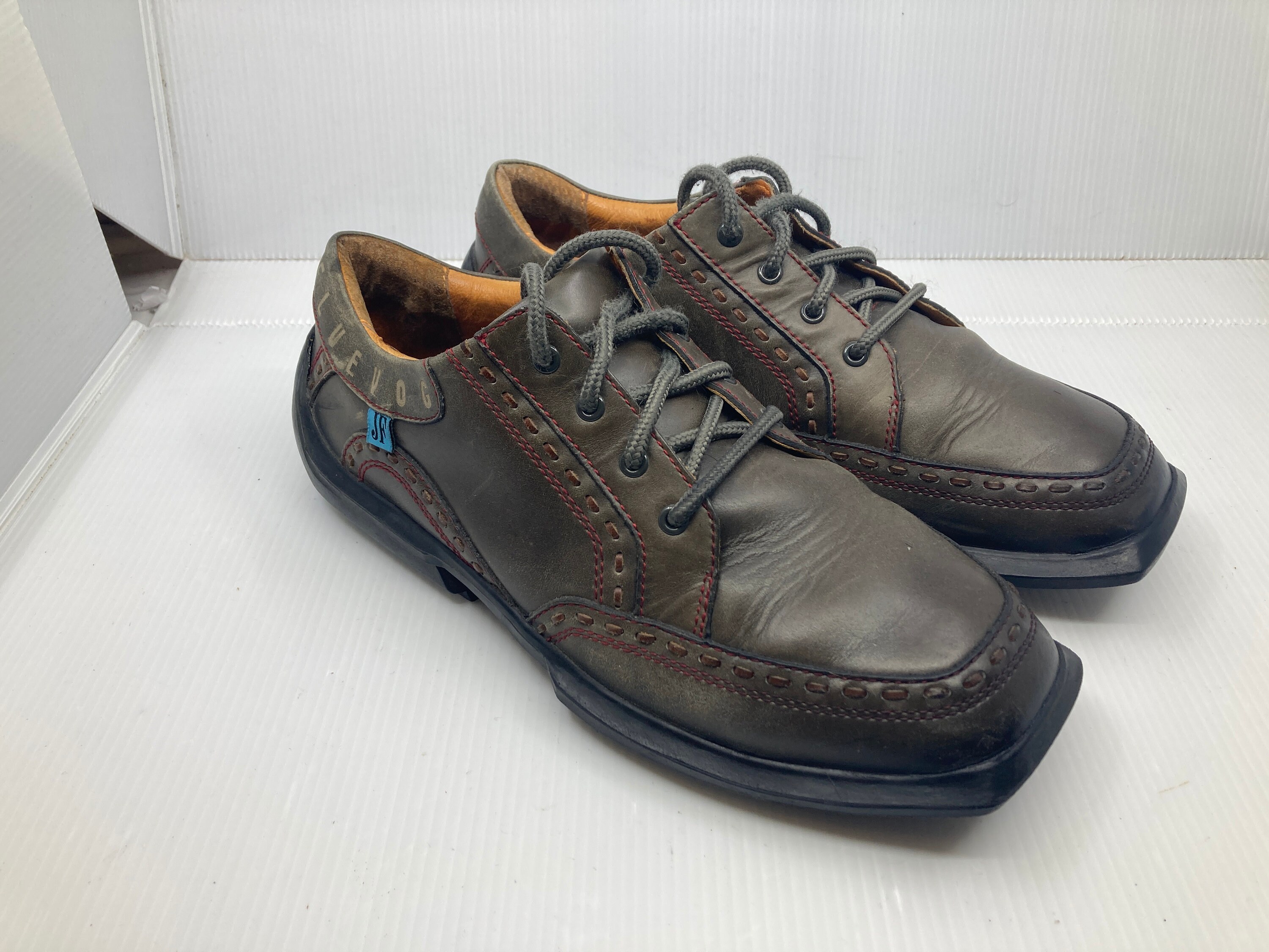 Vtg JOHN FLUEVOG Future Angel Square Toe Mens Shoes Sz 10 - Etsy display picture 1