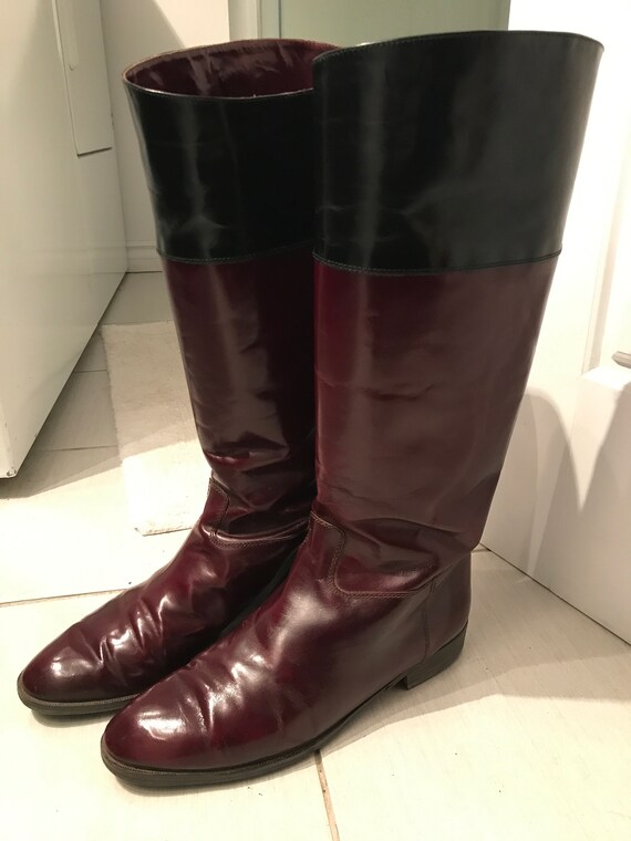 Vtg equestrian riding burgundy oxblood pirate cava