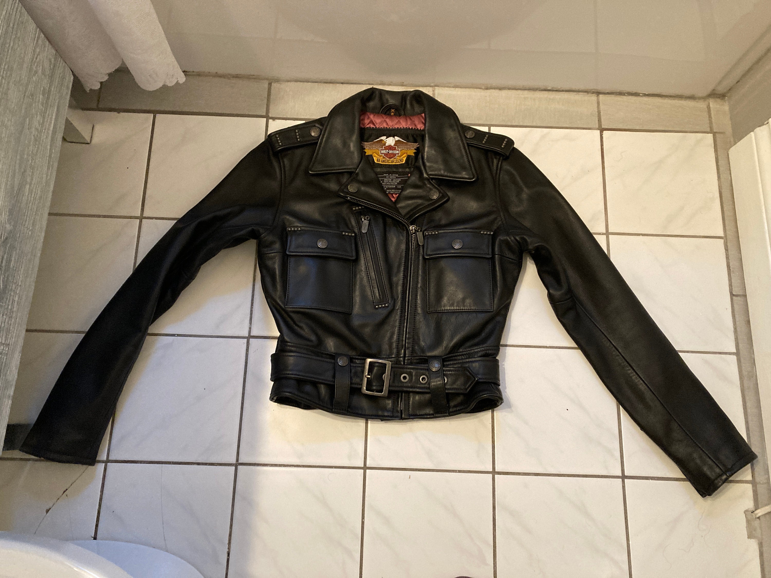 Harley Davidson An American Legend Bikers Black Jacket Custom