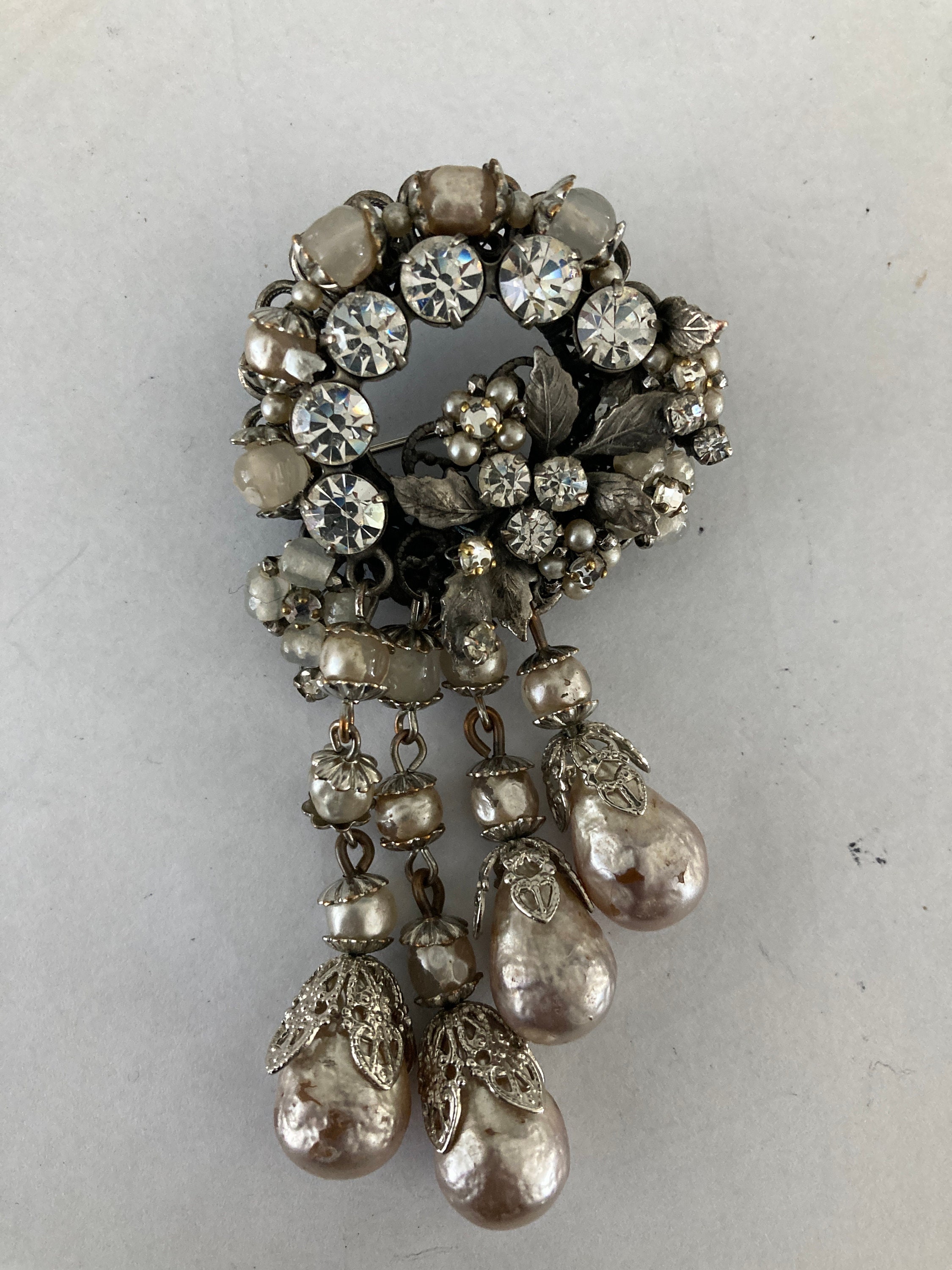 Vtg 1950s RARE ORIGINAL ROBERT Miriam Haskell Era Baroque
