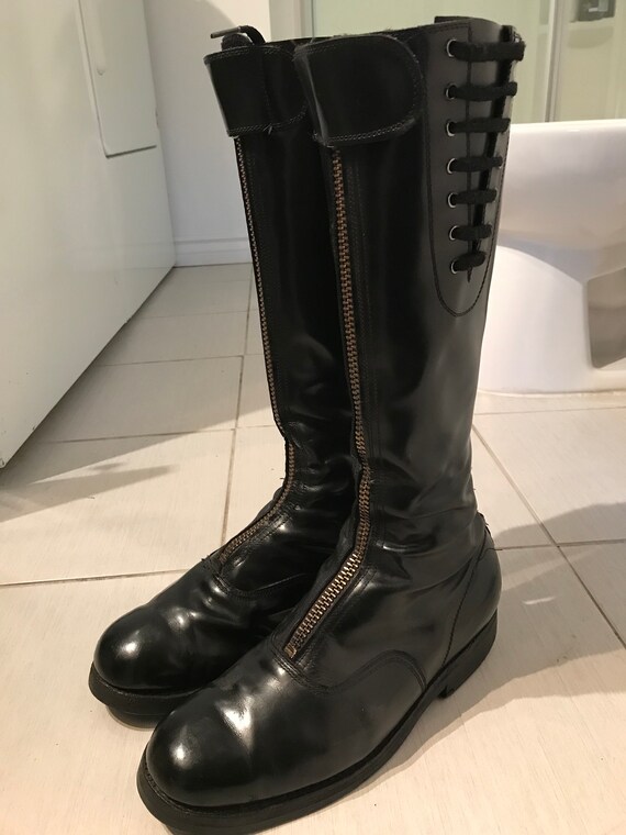 Vtg 1970s Canadian POLICE biker motorcycle riiding