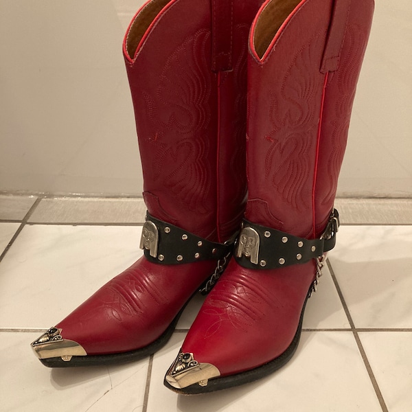 Cowboy Boot Metal Tips Etsy