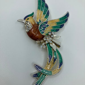 Broche Oiseau Vintage A.R. Brown – épinglette En étain, Collection UK