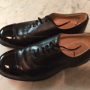 Vtg Officer Police Army Rockabilly Military Handmade Patent Leather Uniform  Bluf Customized Mens Shoes Sz 9? - Etsy