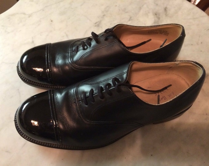 POLICE LEATHER BOOTS Police Boots Policeman Uniform Unisex Boots Black