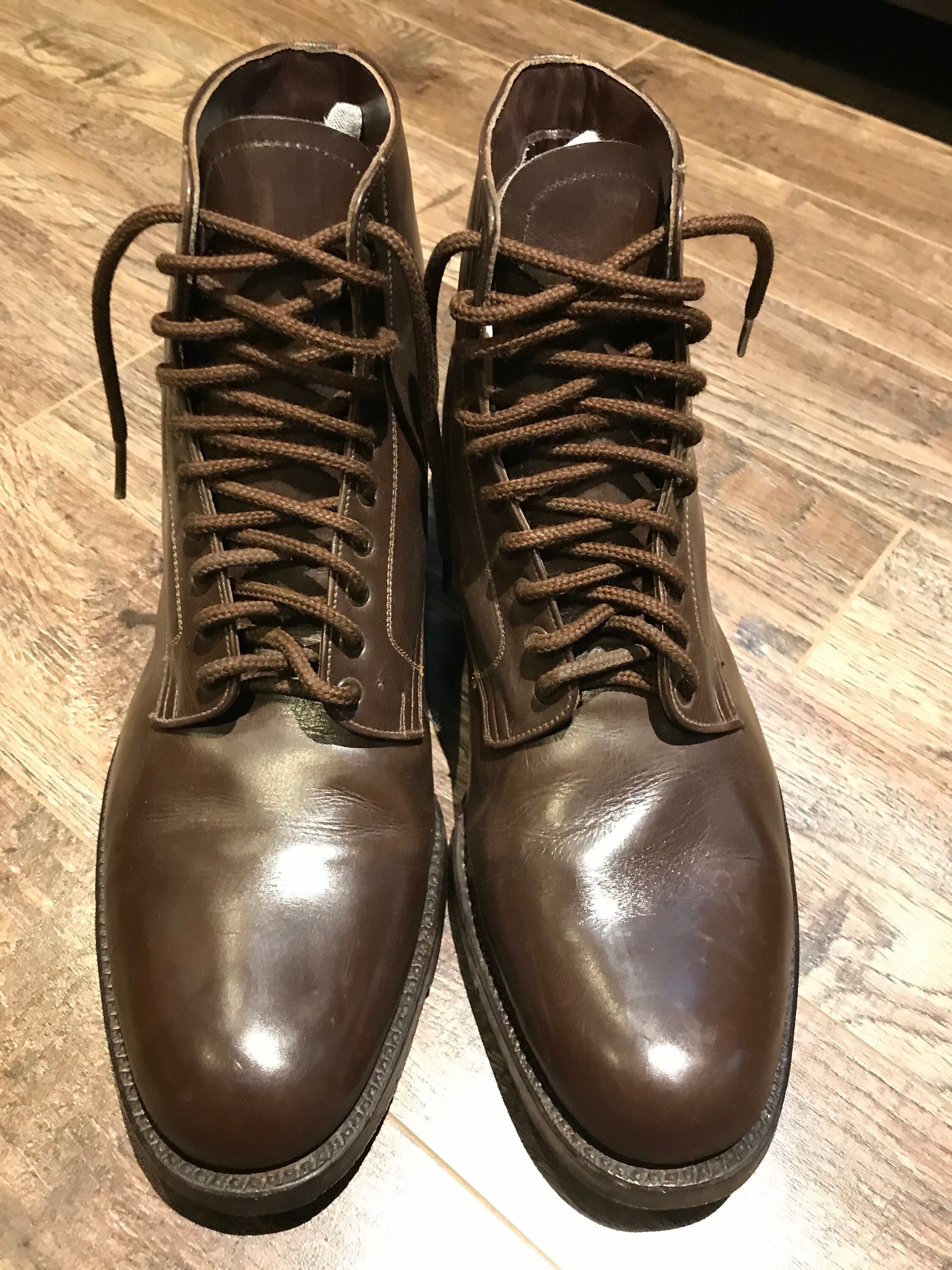 Vtg 1950 THE SLATER SHOE rockabilly hipster red wing style brown ...