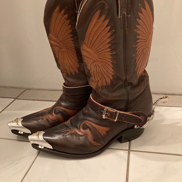 Cowboy Boot Metal Tips Etsy