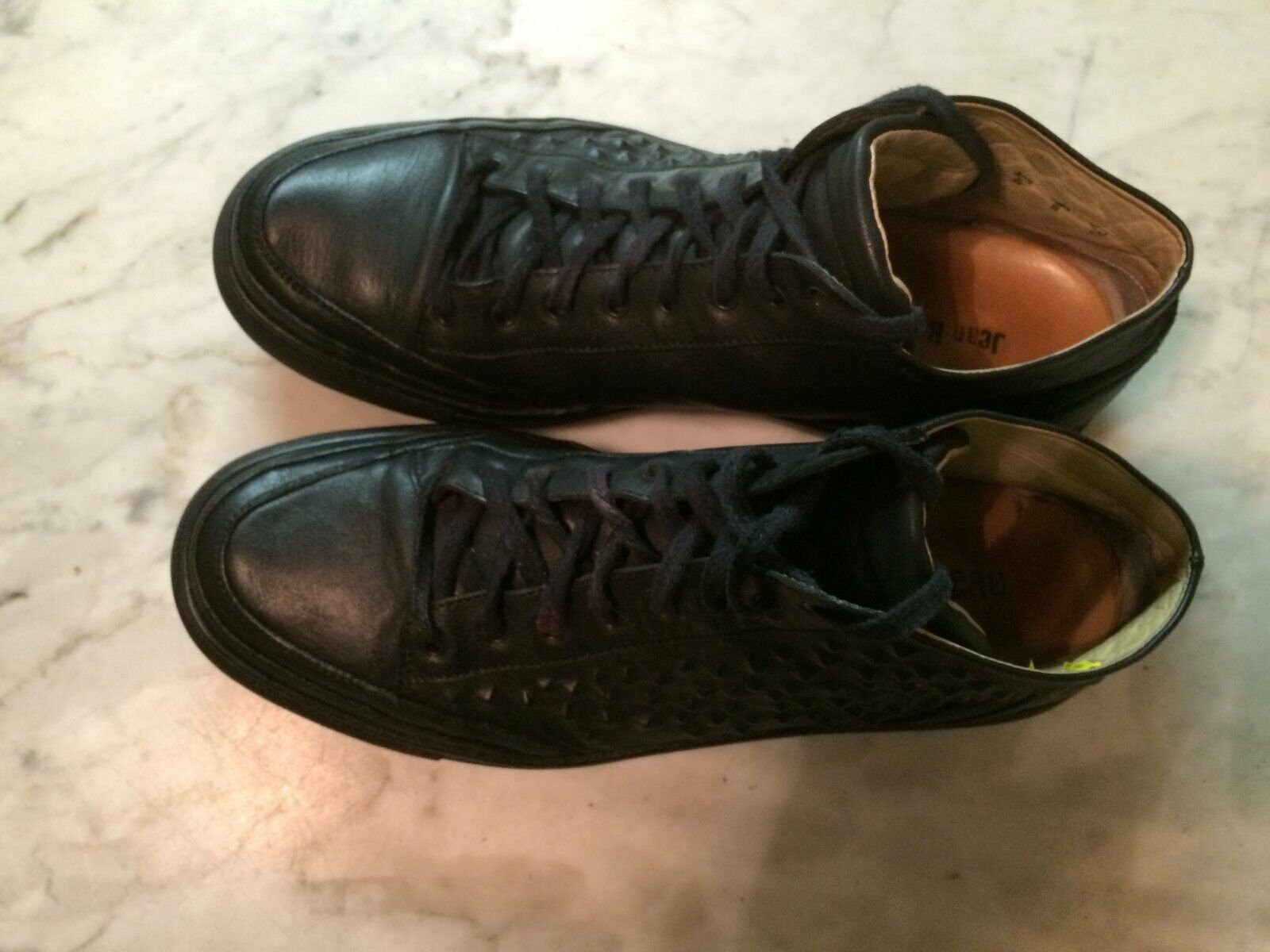 Jean Baptiste Rautureau Golden Leather Sneakers Mens EU 41 Luxury City Designer Jean Baptiste Rautureau France Brown Leather Casual Shoes  main image 3