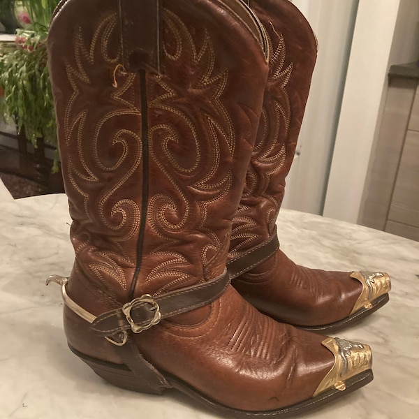 Cowboy Boot Metal Tips Etsy