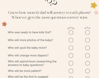 Guess Who - Baby Shower Game - Etsy