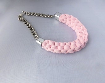 Gift For Woman, Pink Necklace, Christmas Gift, Necklace Gift, Chunky Necklace, Statement Necklace, Bib Necklace, Gift For Her, Mum, Mom