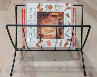 マガジンラック Vintage magazine holders Metal Magazine Rack Vintage Magazine Holder - Etsy