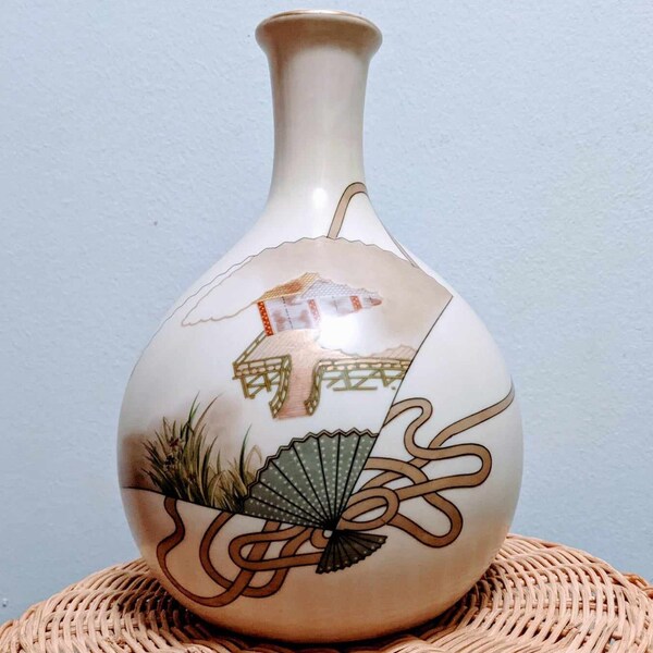 Vintage SENSU for the Haldon Group Porcelain Japanese Vase