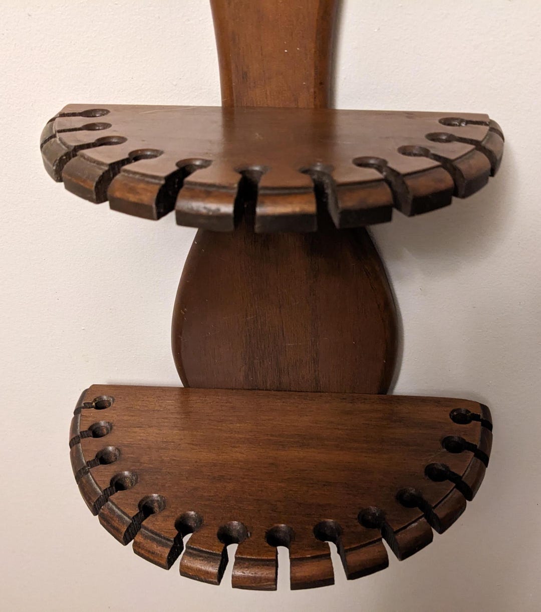 Vintage Solid Wood Spoon Rack / Spoon Rack Holds 35 Spoons Brown Colour ...