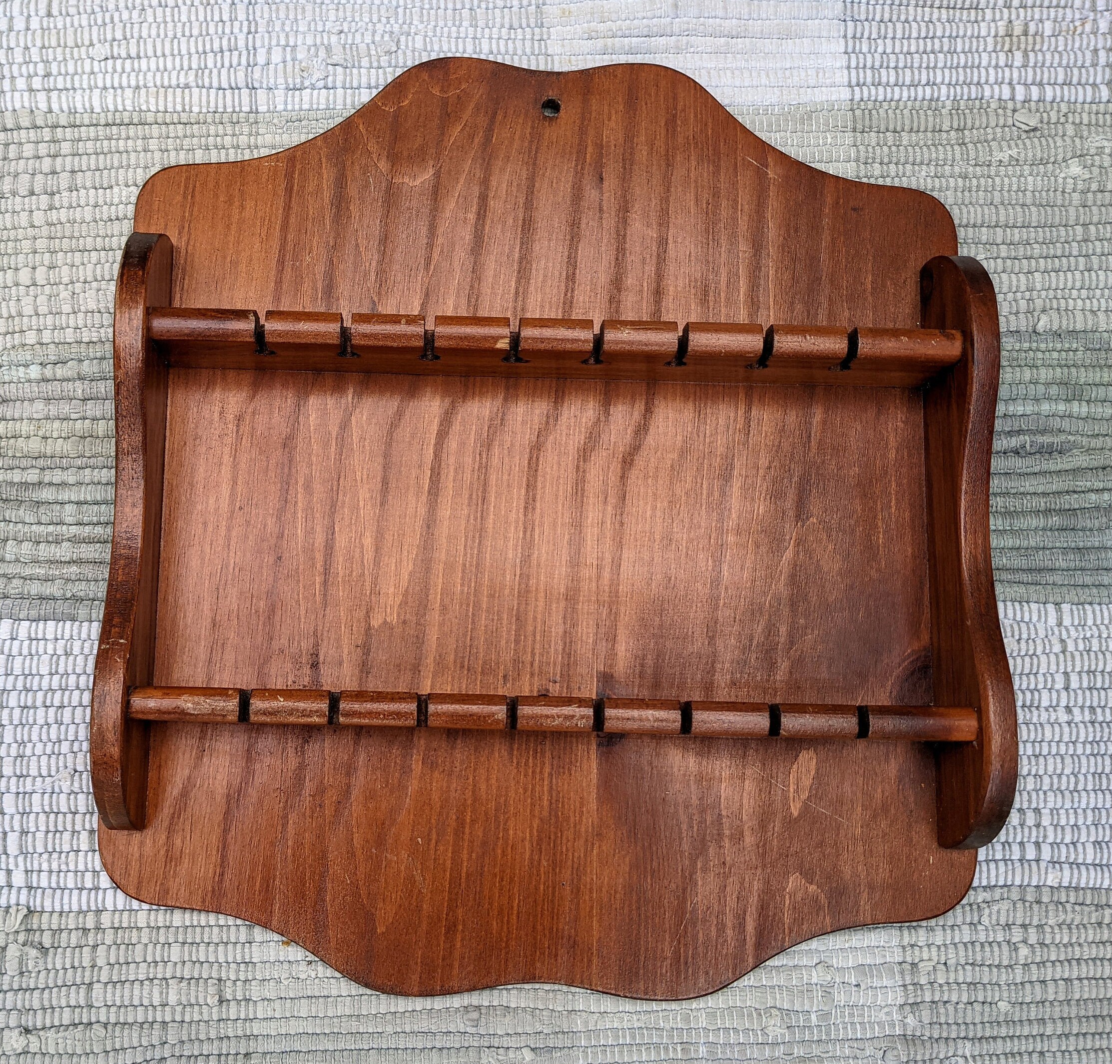vintage-solid-wood-spoon-rack-holds-16-spoons-color-marr-n-15-etsy