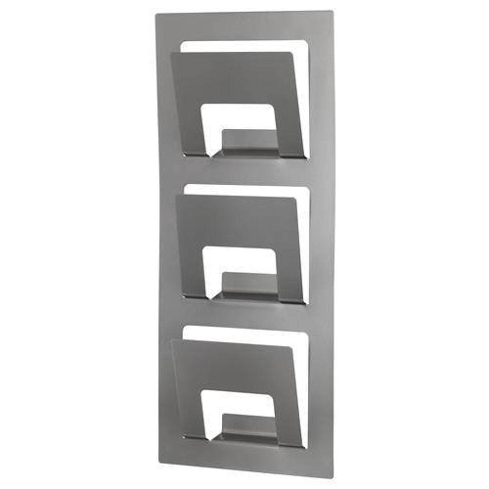 IKEA Metallic Silver Wall Mounted Magazine / Newspaper Rack Etsy