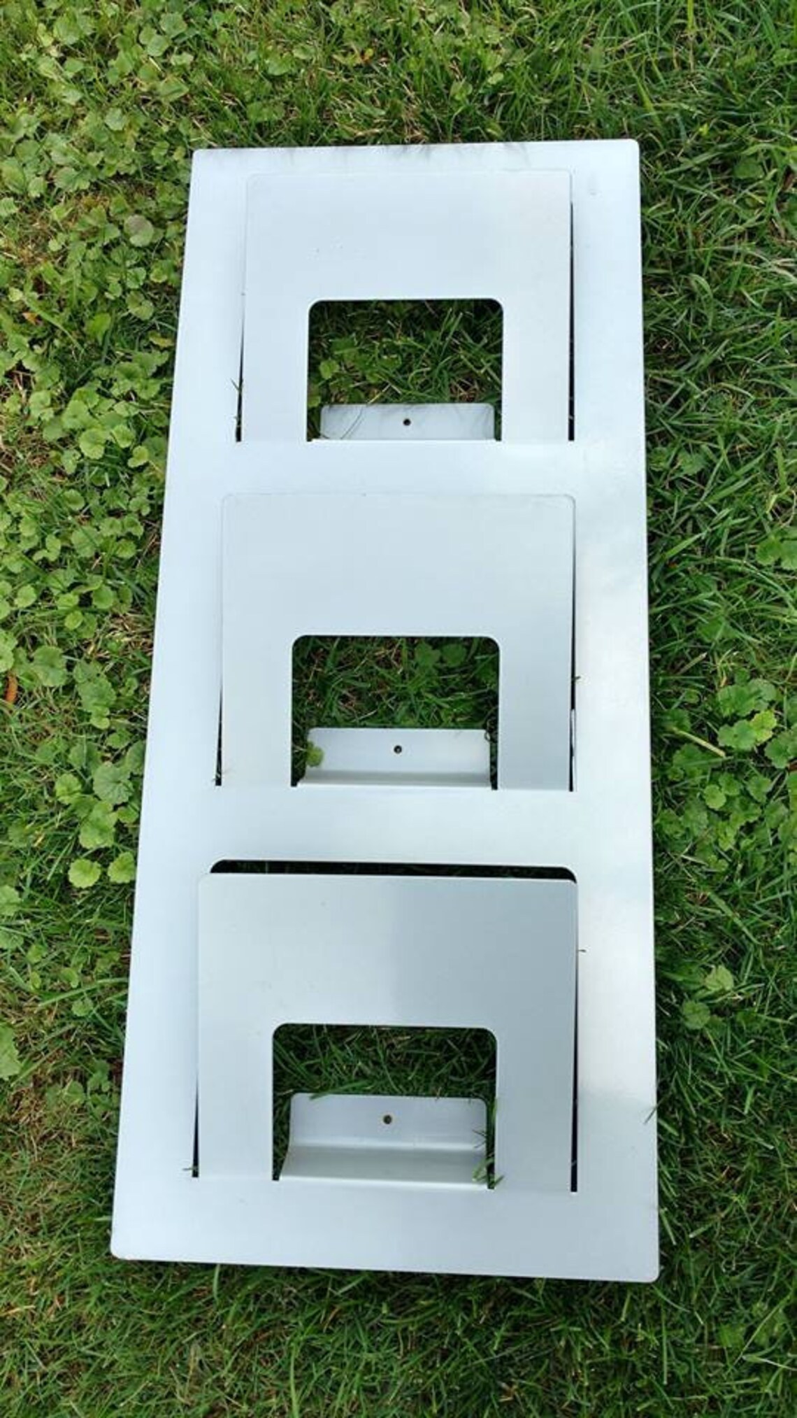 IKEA Metallic Silver Wall Mounted Magazine / Newspaper Rack Etsy