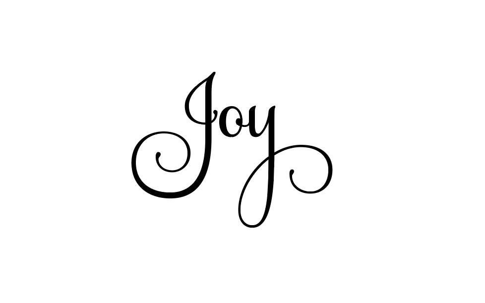 Joy Vinyl Decal Holiday Vinyl Decal Joy Sticker Window Etsy
