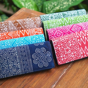 One of a Kind Batik Wallet/Purse for Women, Ethnic Wallet from Thailand,  Artisan Purse, Unique Wallet, Boho Wallet - WA301BA