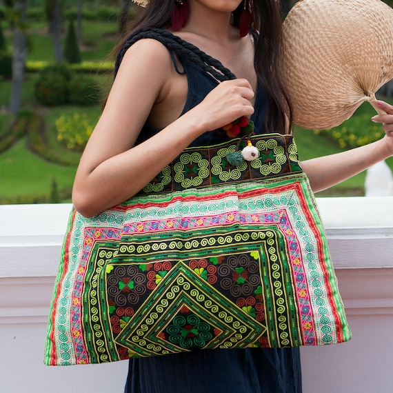 Green beach bag sale