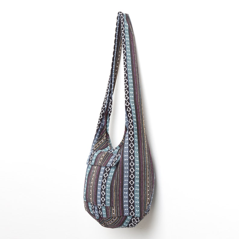 Woven Hippie Sling Crossbody Bag with Naga Tribes Cotton Etsy
