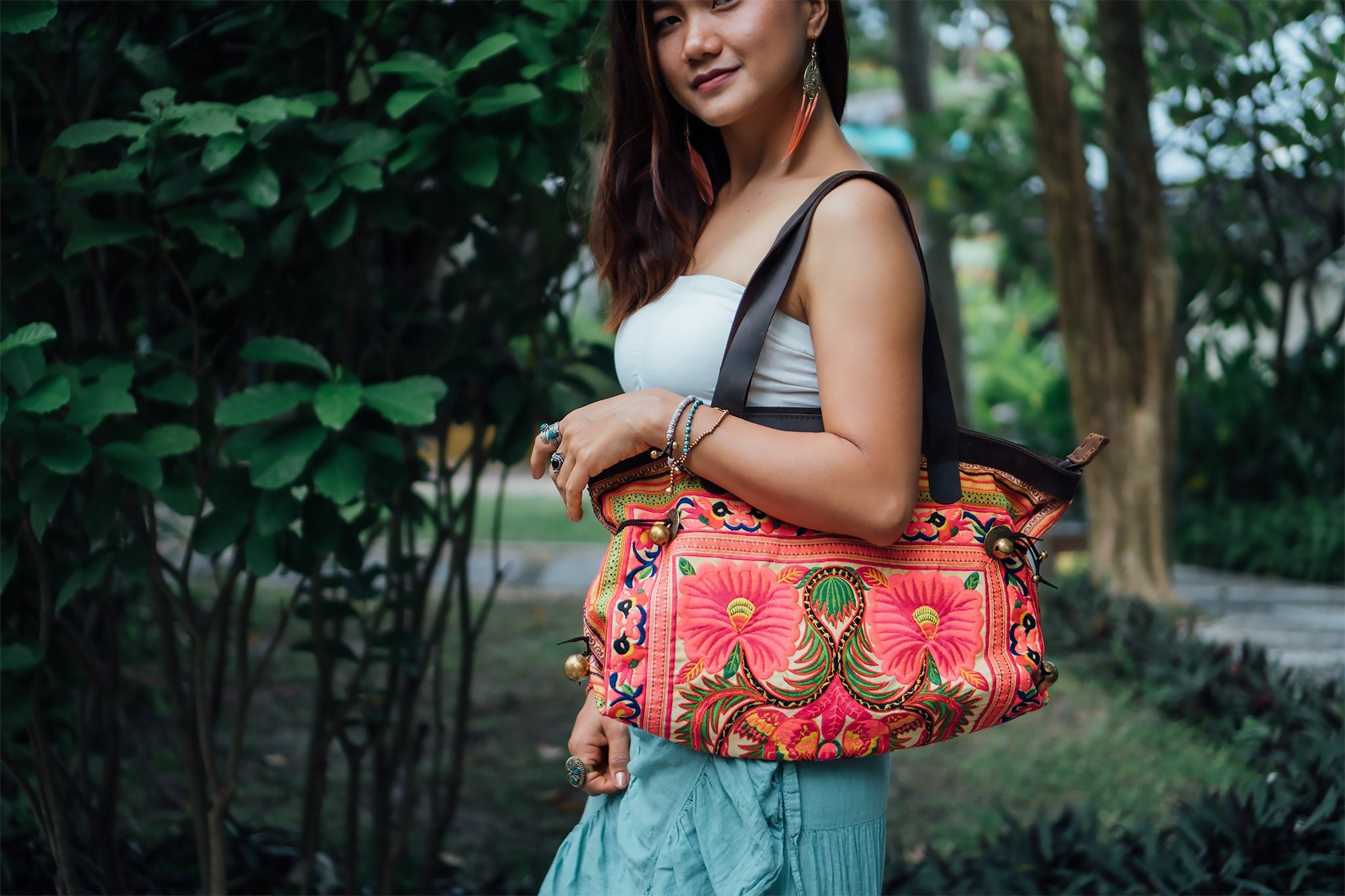 Solid Color Ladies' Fashionable Shoulder Bag, Great Gift For Festivals