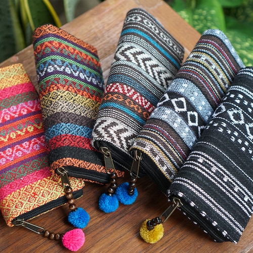 Naga Tribes Woven Fabric Wallet Unique Purse for Women Thai Etsy