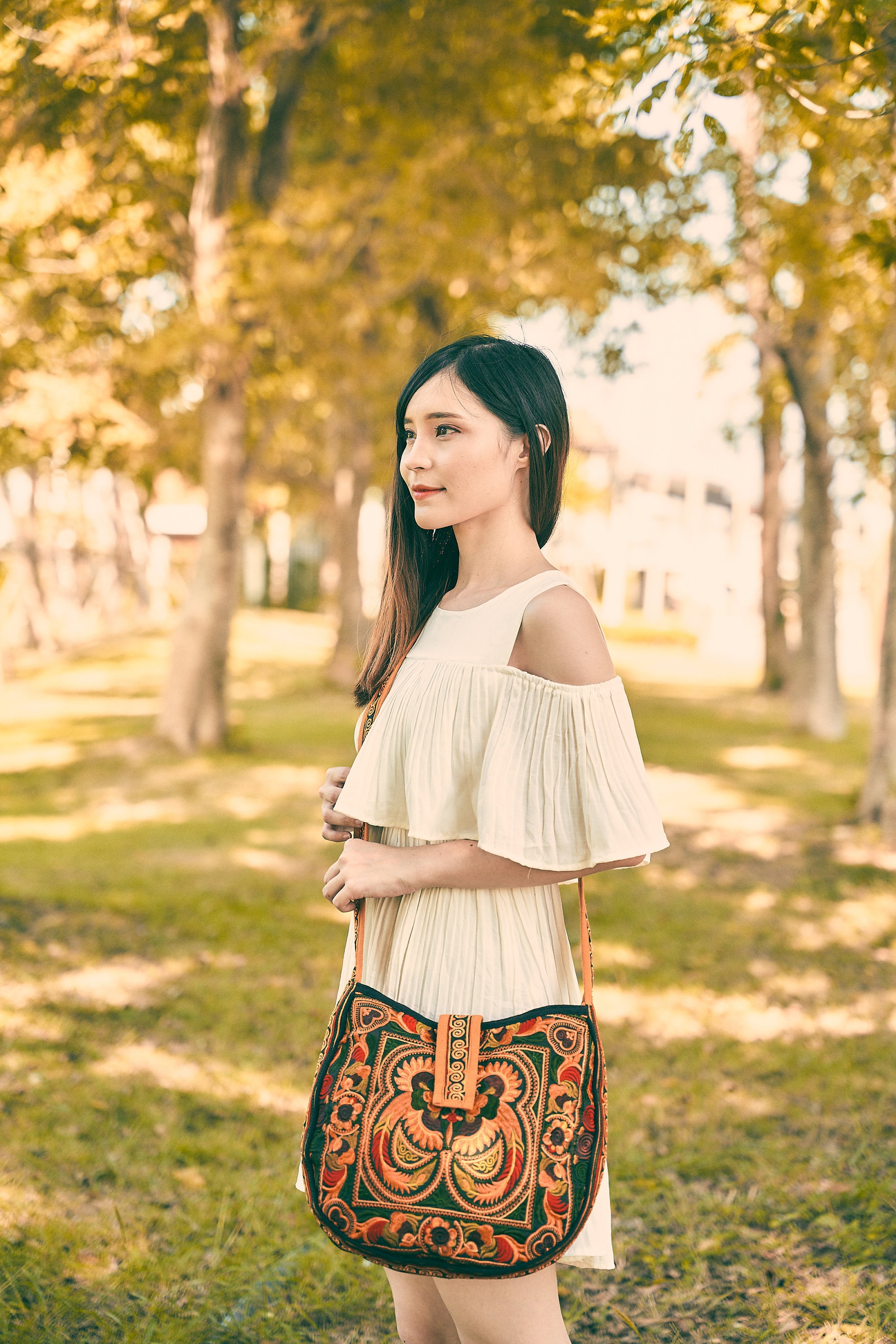 Yellow Bird Hmong Crossbody Bag for Women, Embroidered Crossbody Bag,…