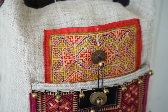 Handcrafted Hippie Crossbody Bag With Hmong Hill Tribe