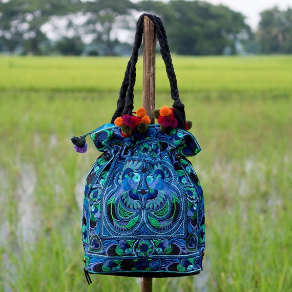 Happy Birds Pompom Handbag Happy Birds Pompom Handbag