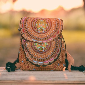 boho purse backpack