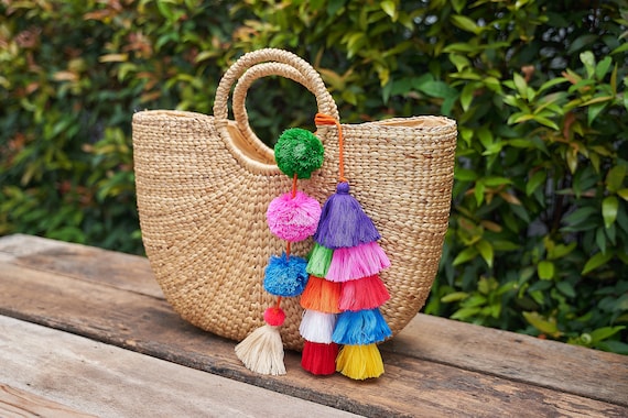 Pompom and Tassel Bag Charm – Knitting Expedition