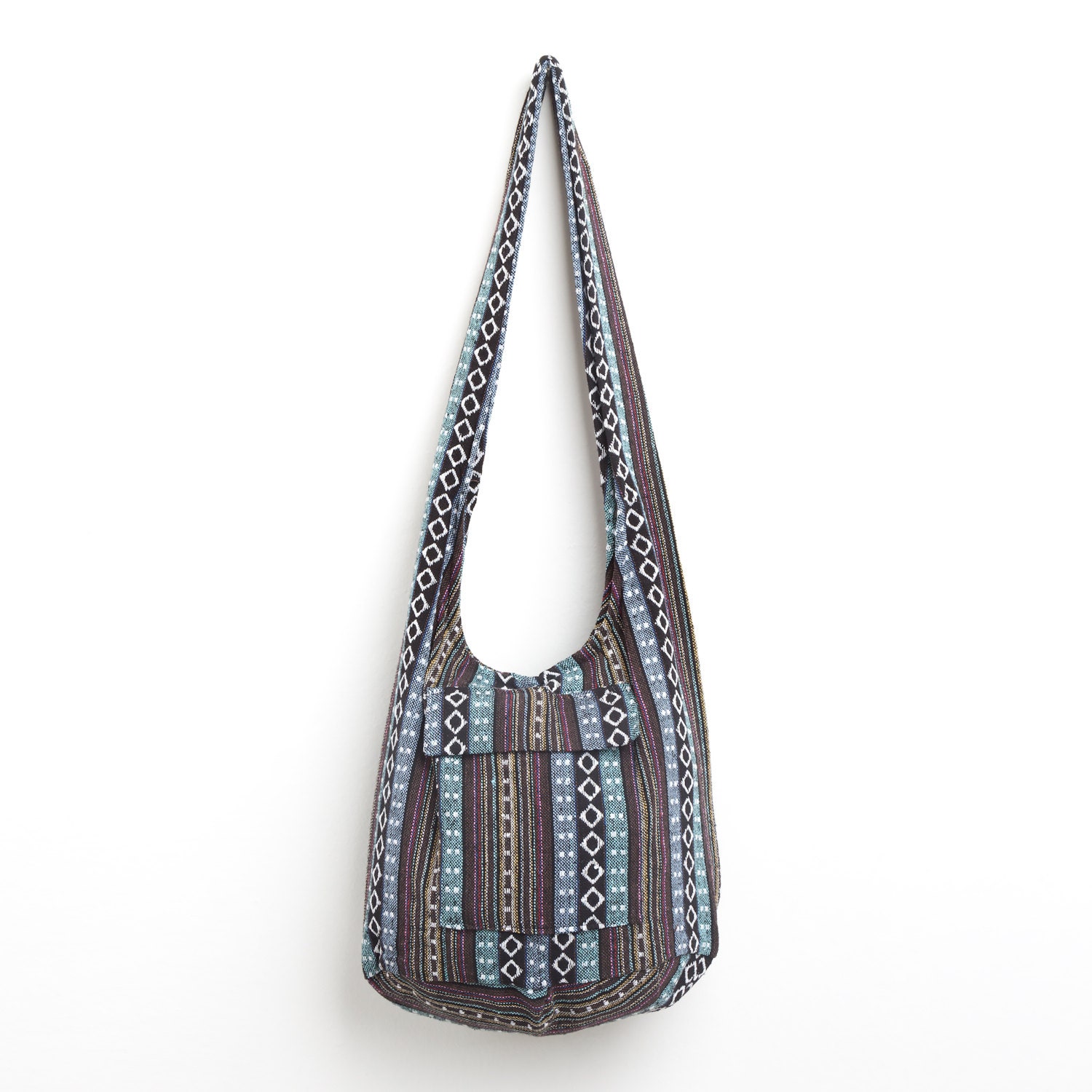 Woven Hippie Sling Crossbody Bag with Naga Tribes Cotton Etsy