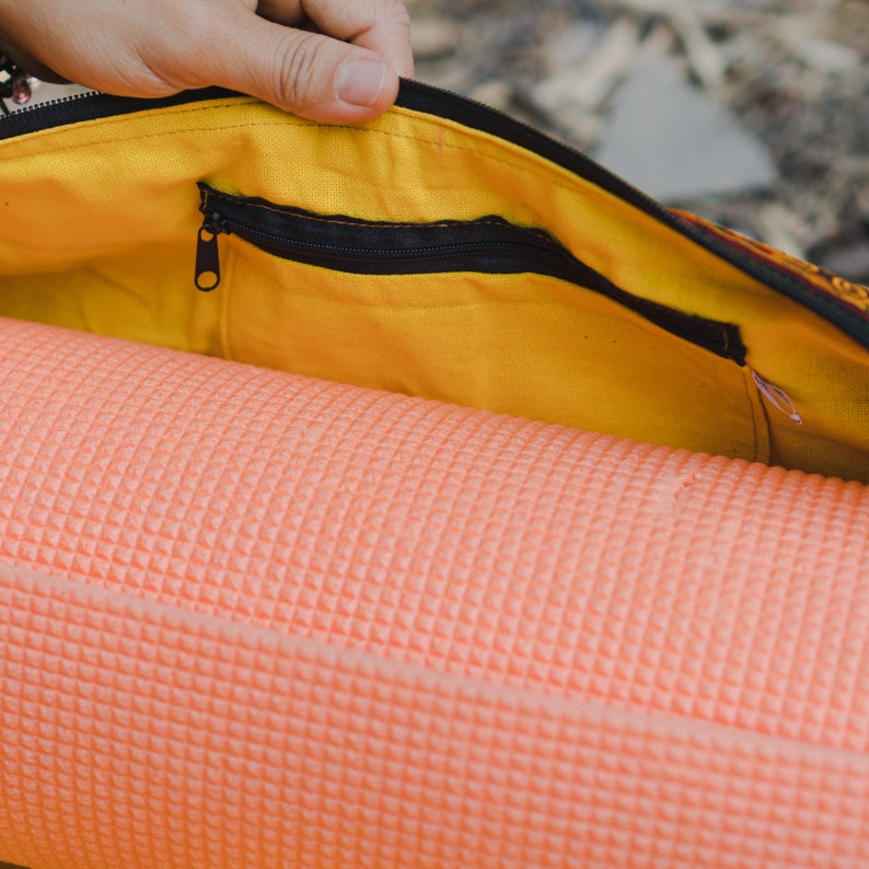 Handcrafted Embroidered Yoga Mat Bag for Women Fair Trade Etsy